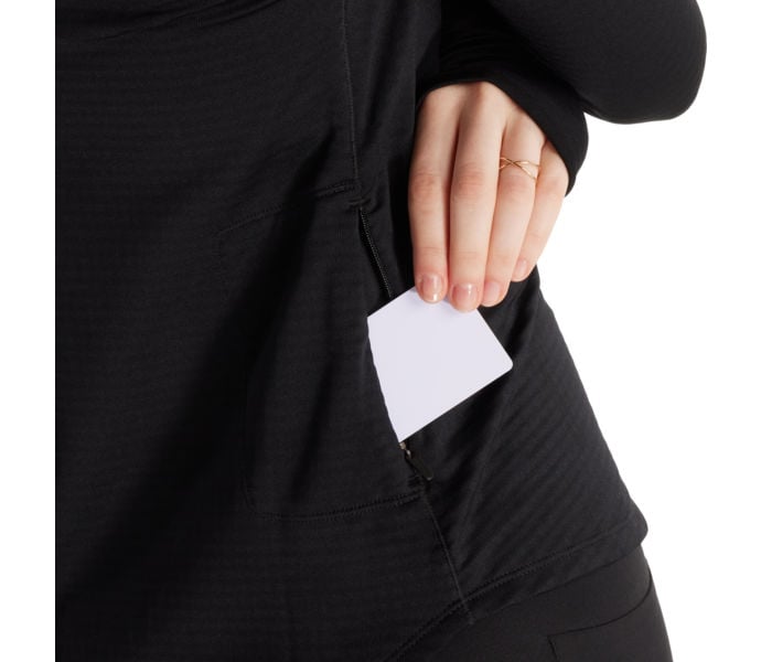 New Balance ATHLETICS HEAT GRID HALF ZIP LÖPARTRÖJA Svart