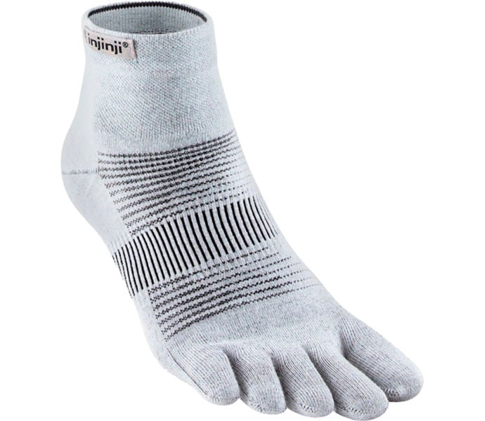 Injinji RUN LIGHTWEIGHT MINI CREW TÅSTRUMPOR Grå