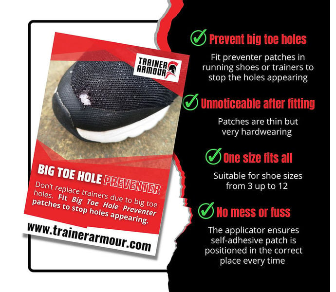 TRAINER ARMOUR BIG TOE HOLE PREVENTER Vit