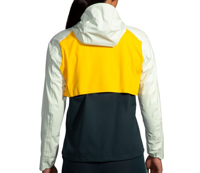 Brooks HIGH POINT WATERPROOF JACKET LÖPARJACKA Gul