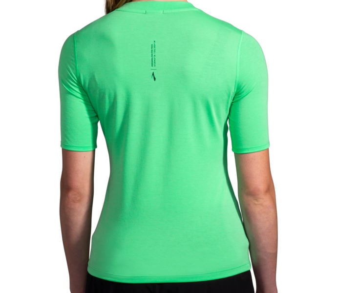 Brooks HIGH POINT SHORT SLEEVE LÖPARTRÖJA Grön