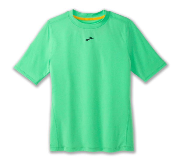 Brooks HIGH POINT SHORT SLEEVE LÖPARTRÖJA Grön