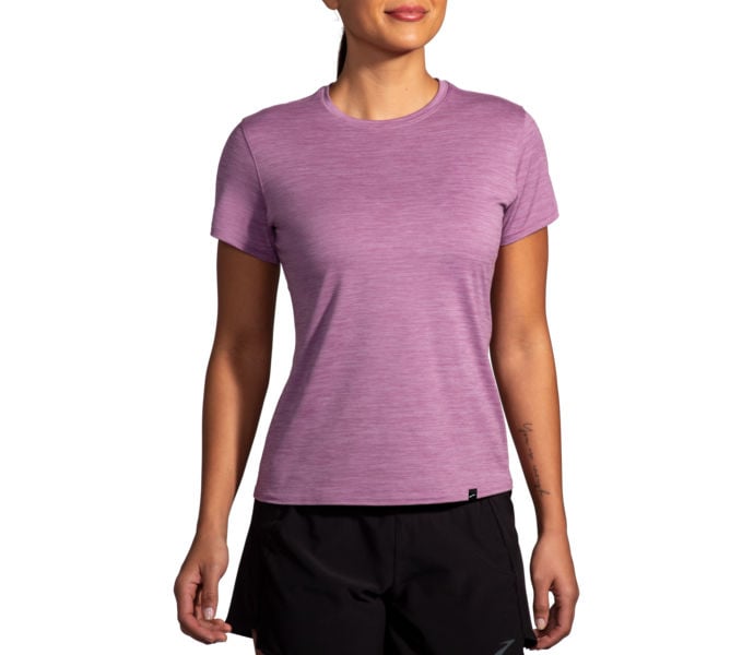 Brooks LUXE SHORT SLEEVE LÖPARTRÖJA Lila