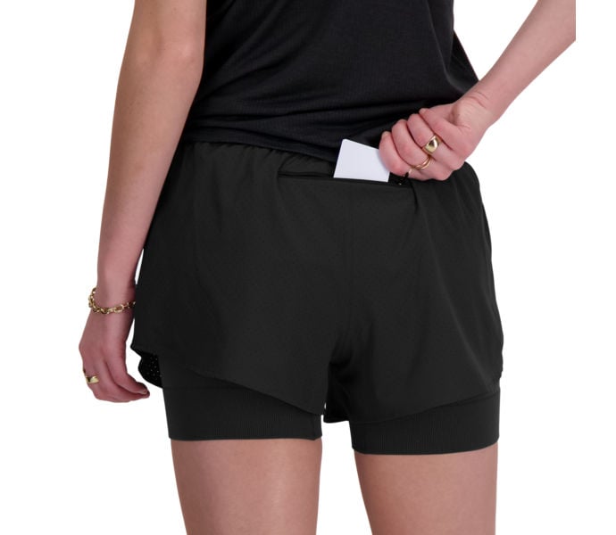 New Balance RC 3 inch Seamless 2 in 1 Shorts  Svart