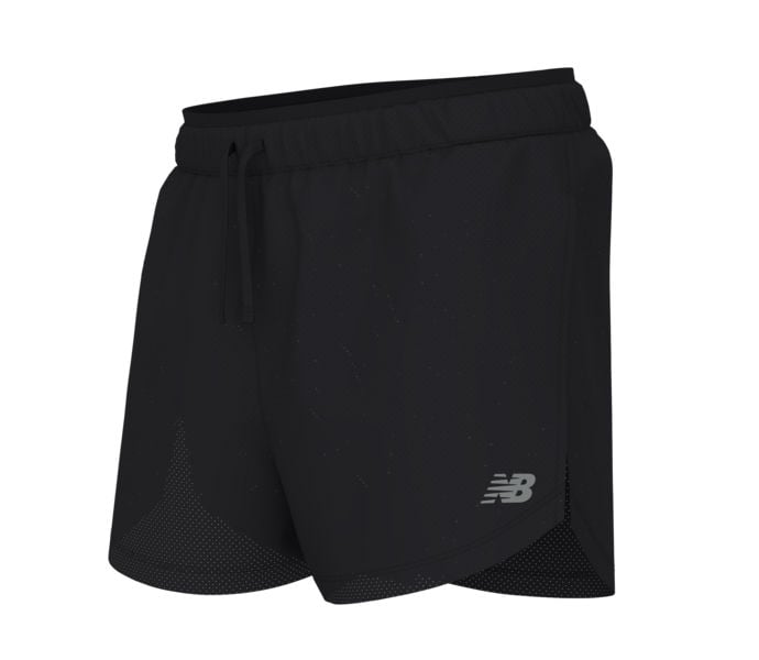 New Balance RC Seamless Split Short 3 Inch Löparshorts Svart