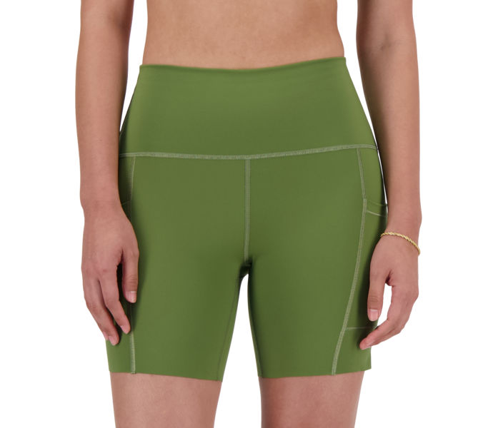 New Balance Athletics 6" Fitted High Rise Pocket Short tight. Korta tights Grön