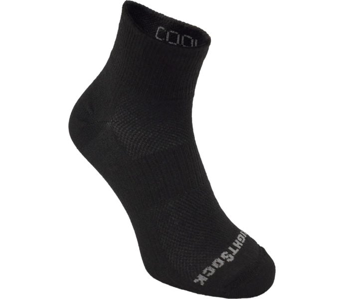Wrightsock COOLMESH 2 QTR LÖPARSTRUMPA Svart
