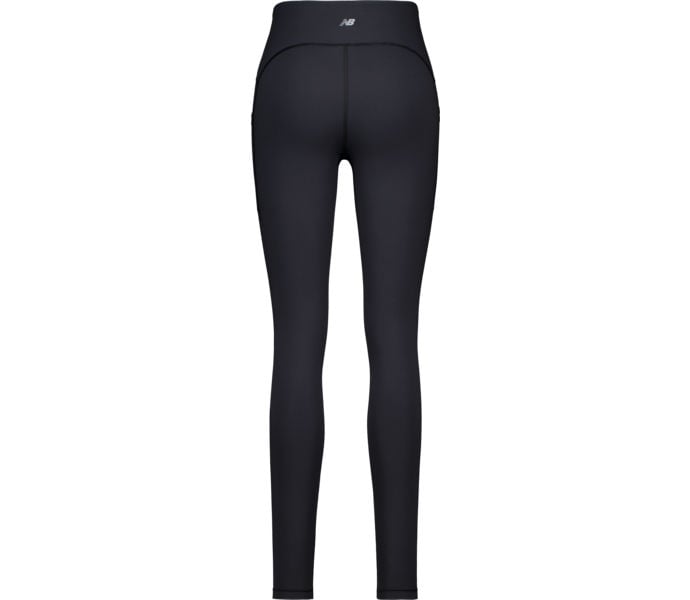 New Balance SLEEK POCKET HIGH RISE LEGGING LÖPARTIGHTS Svart