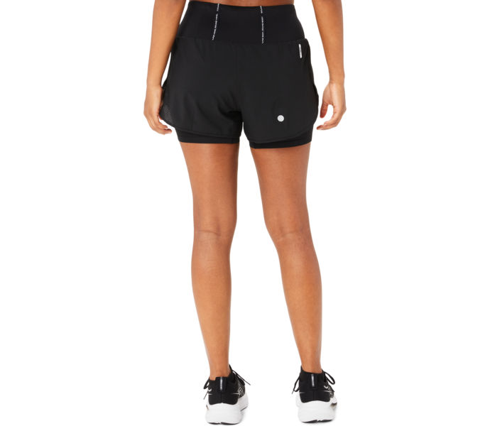 Asics ROAD 2-N-1 3.5 INCH LÖPARSHORTS Svart