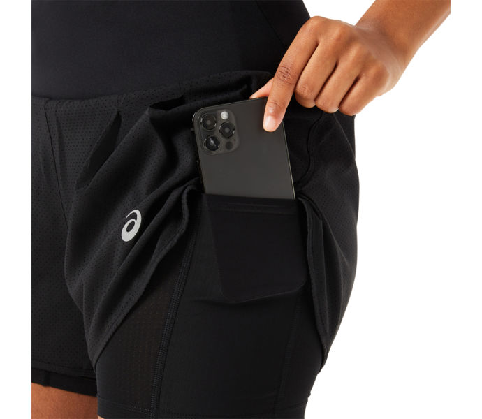 Asics ROAD 2-N-1 3.5 INCH LÖPARSHORTS Svart