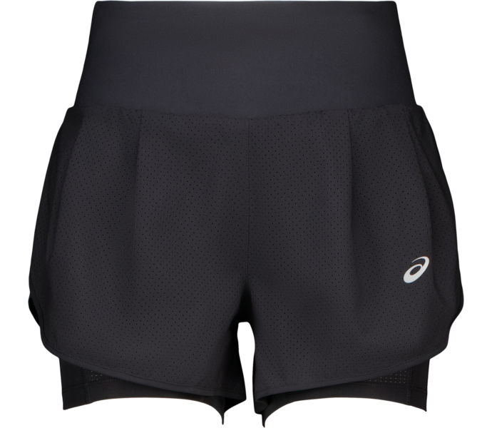 Asics ROAD 2-N-1 3.5 INCH LÖPARSHORTS Svart