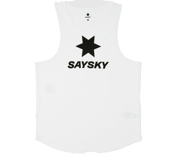 SAYSKY LOGO FLOW SINGLET LÖPARLINNE Vit