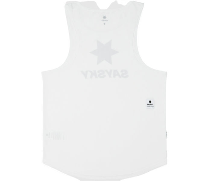 SAYSKY LOGO FLOW SINGLET LÖPARLINNE Vit