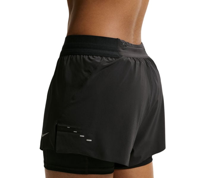 Nike SWIFT MID-RISE DRI-FIT 2IN1 LÖPARSHORTS Svart