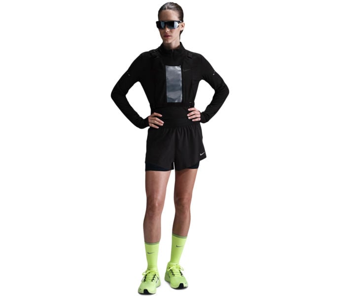 Nike SWIFT MID-RISE DRI-FIT 2IN1 LÖPARSHORTS Svart
