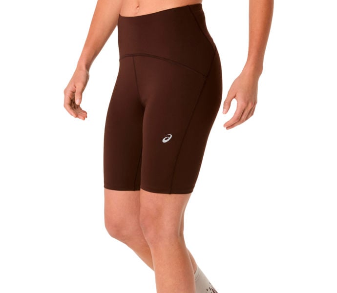 Asics ROAD HIGH WAIST 8IN SPRINTER LÖPARTIGHTS Brun