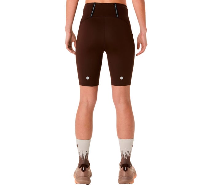Asics ROAD HIGH WAIST 8IN SPRINTER LÖPARTIGHTS Brun