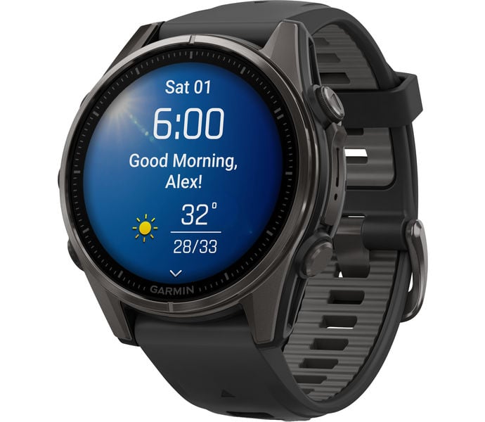 Garmin FENIX 8 43 MM AMOLED SAPPHIRE TRÄNINGSKLOCKA Svart