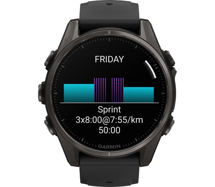 Garmin FENIX 8 43 MM AMOLED SAPPHIRE TRÄNINGSKLOCKA Svart