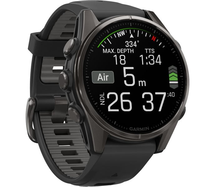 Garmin FENIX 8 43 MM AMOLED SAPPHIRE TRÄNINGSKLOCKA Svart