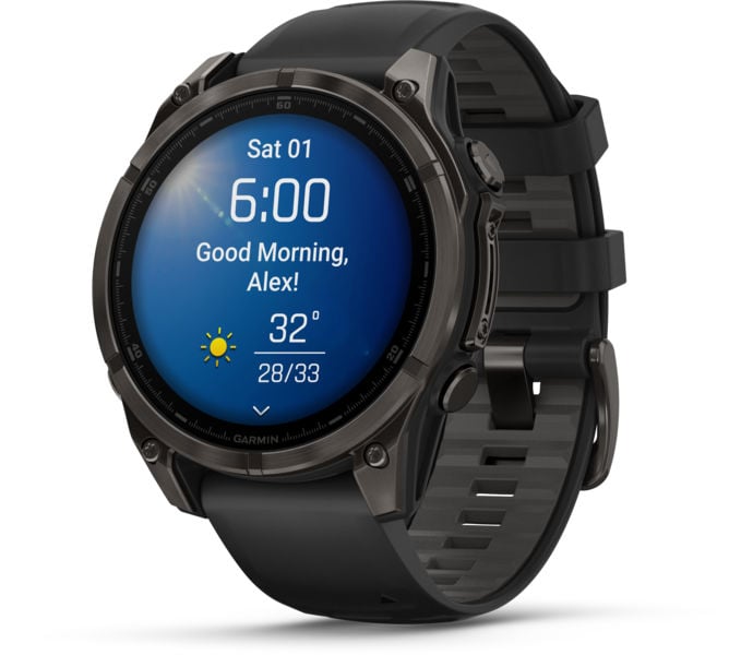 Garmin FENIX 8 47 MM AMOLED SAPPHIRE TRÄNINGSKLOCKA Svart