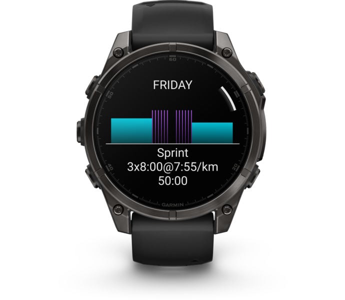 Garmin FENIX 8 47 MM AMOLED SAPPHIRE TRÄNINGSKLOCKA Svart