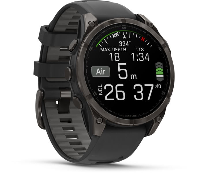 Garmin FENIX 8 47 MM AMOLED SAPPHIRE TRÄNINGSKLOCKA Svart