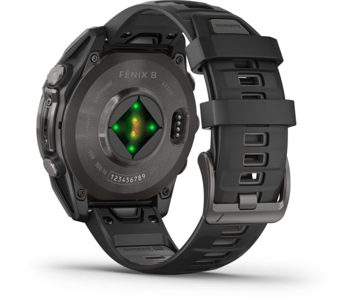 Garmin FENIX 8 47 MM AMOLED SAPPHIRE TRÄNINGSKLOCKA Svart