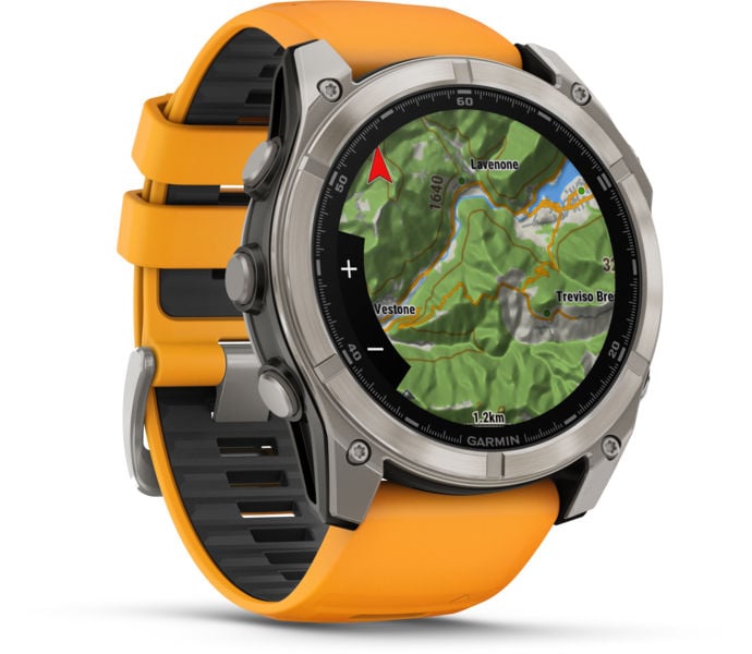 Garmin Fenix 8 51 mm AMOLED träningsklocka Gul