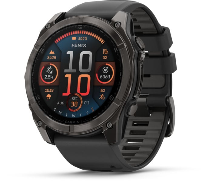 Garmin Fenix 8 51 mm AMOLED träningsklocka Svart