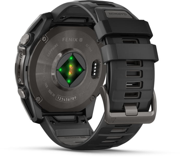 Garmin Fenix 8 51 mm AMOLED träningsklocka Svart