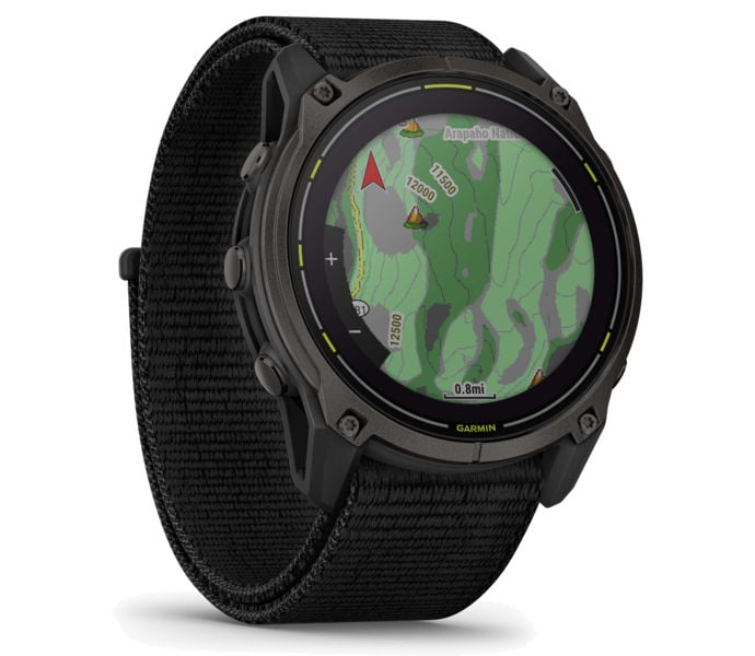 Garmin ENDURO 3 CARBON GREY LÖPARKLOCKA Svart