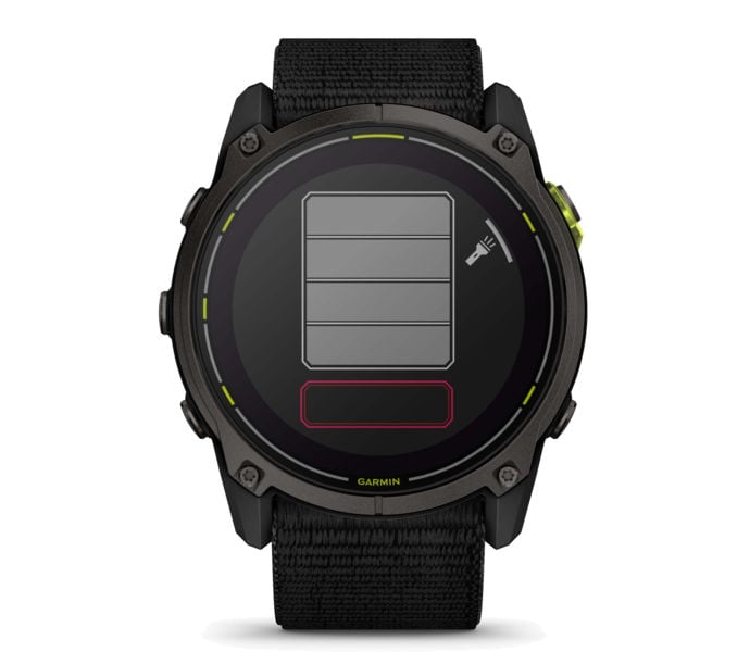 Garmin ENDURO 3 CARBON GREY LÖPARKLOCKA Svart