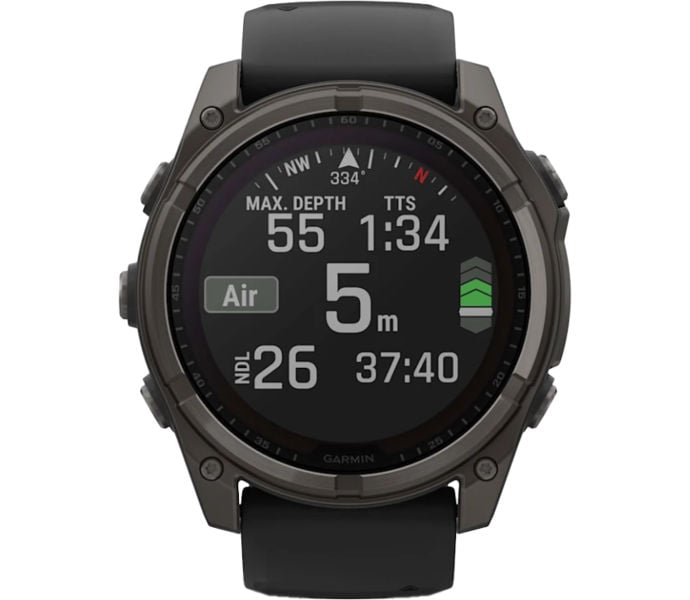 Garmin FENIX 8 SAPPHIRE SOLAR SPORTKLOCKA Svart