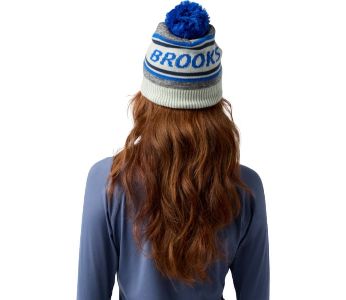 Brooks HERITAGE POM BEANIE MÖSSA Blå