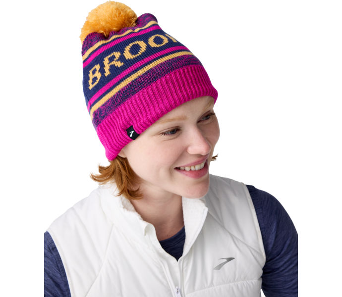 Brooks HERITAGE POM BEANIE MÖSSA Lila