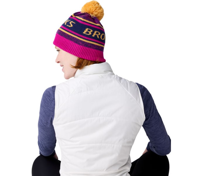 Brooks HERITAGE POM BEANIE MÖSSA Lila