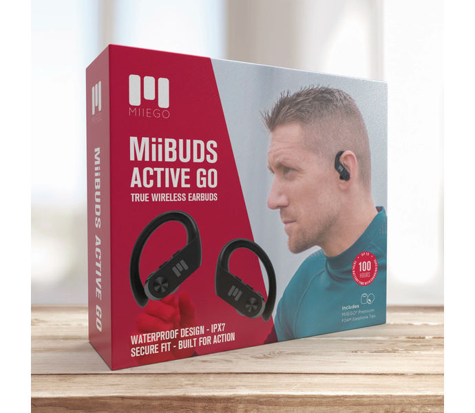 MIIEGO Miibuds Active Go Hörlurar Svart