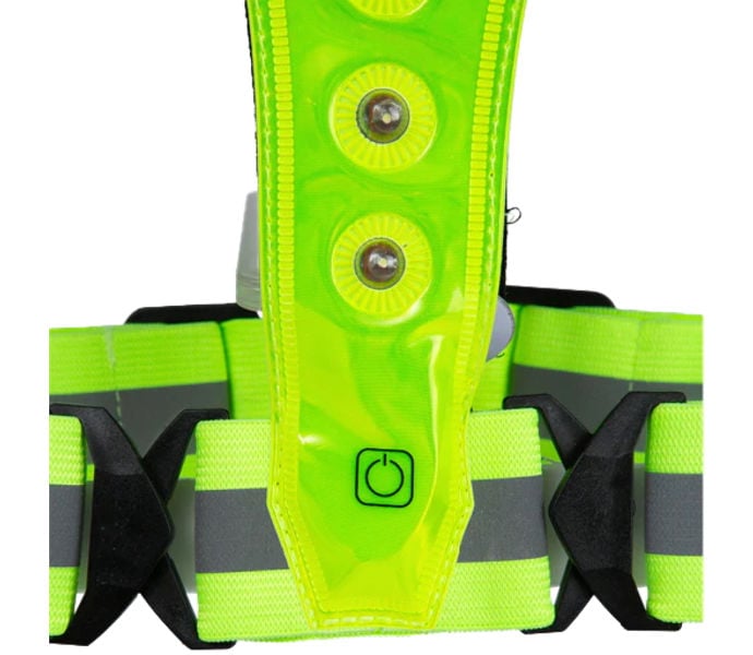 BEE-SAFE LED HARNESS PHONE POCKET REFLEXVÄST Gul