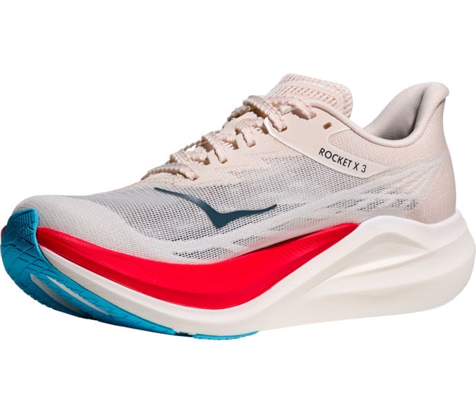 HOKA ONE ONE ROCKET X3 KOLFIBERSKOR Vit
