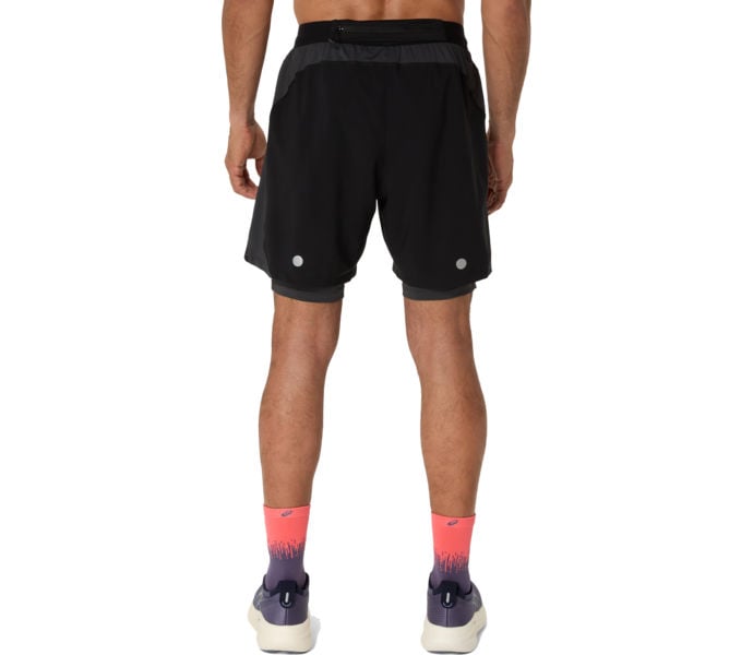 Asics ROAD 2IN1 7'' LÖPARSHORTS Svart