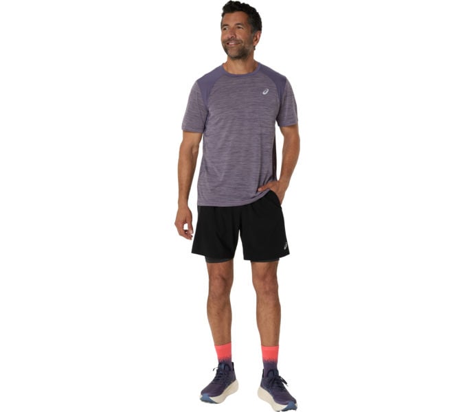 Asics ROAD 2IN1 7'' LÖPARSHORTS Svart