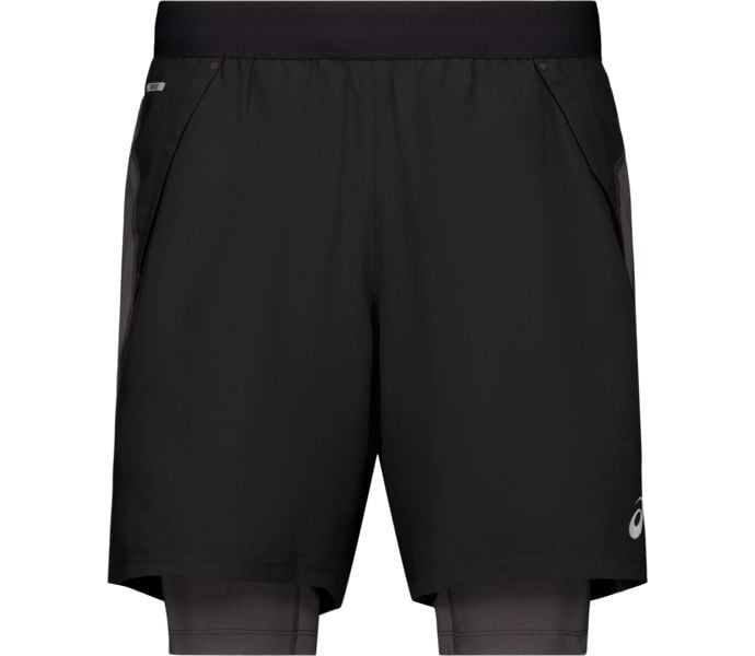 Asics ROAD 2IN1 7'' LÖPARSHORTS Svart
