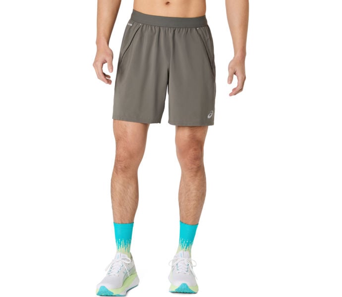 Asics ROAD 2IN1 7'' LÖPARSHORTS Grå