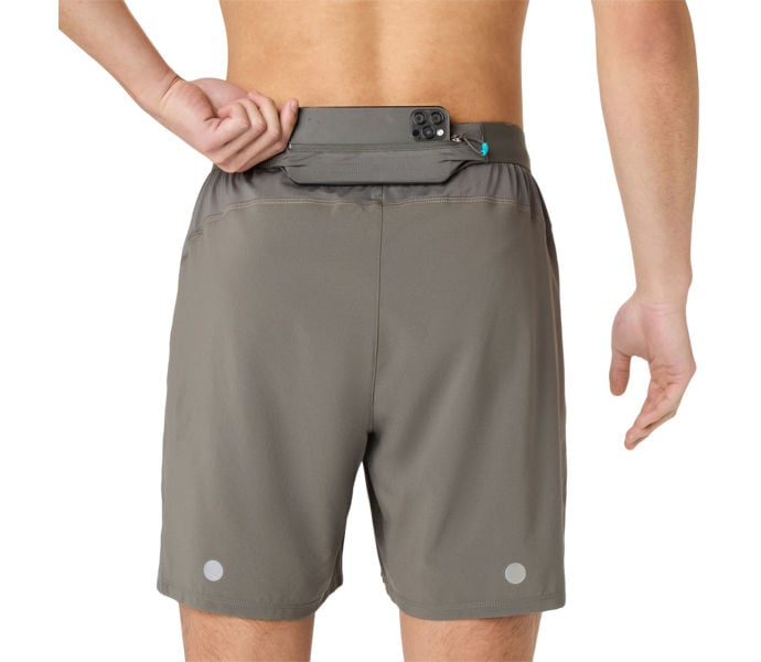 Asics ROAD 2IN1 7'' LÖPARSHORTS Grå