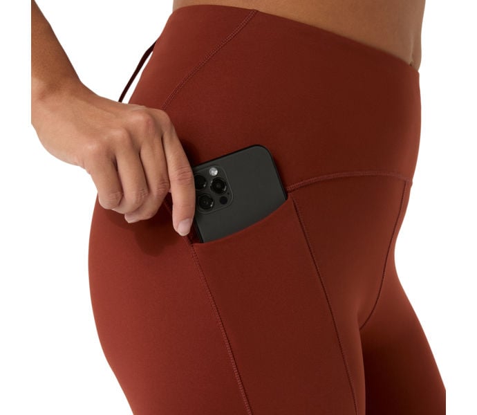 Asics ROAD WINTER HIGH WAIST TIGHT LÖPARTIGHTS Röd