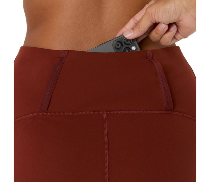 Asics ROAD WINTER HIGH WAIST TIGHT LÖPARTIGHTS Röd