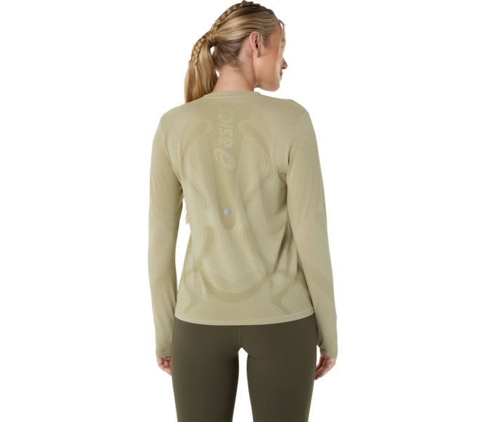 Asics Road Seamless W löpartröja Beige