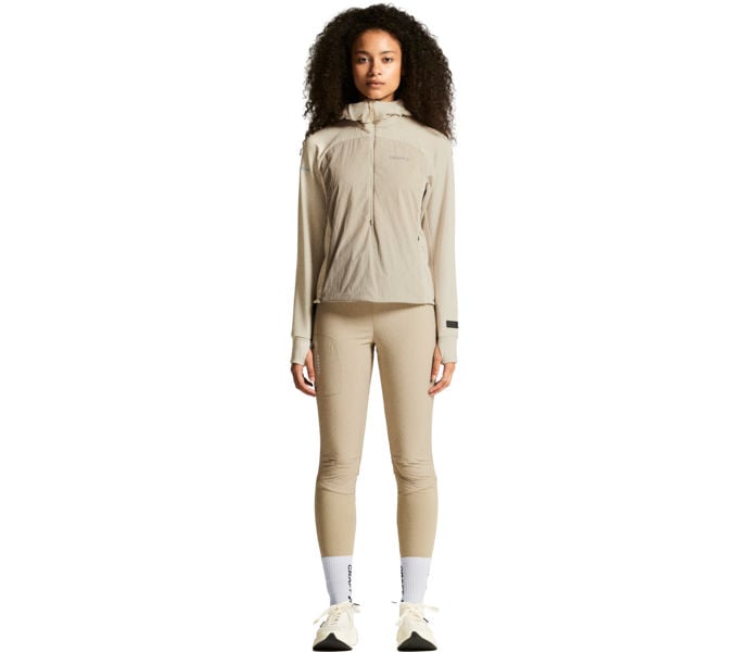 Craft SUBZ LIGHT HOOD SWEATER LÖPARTRÖJA Beige