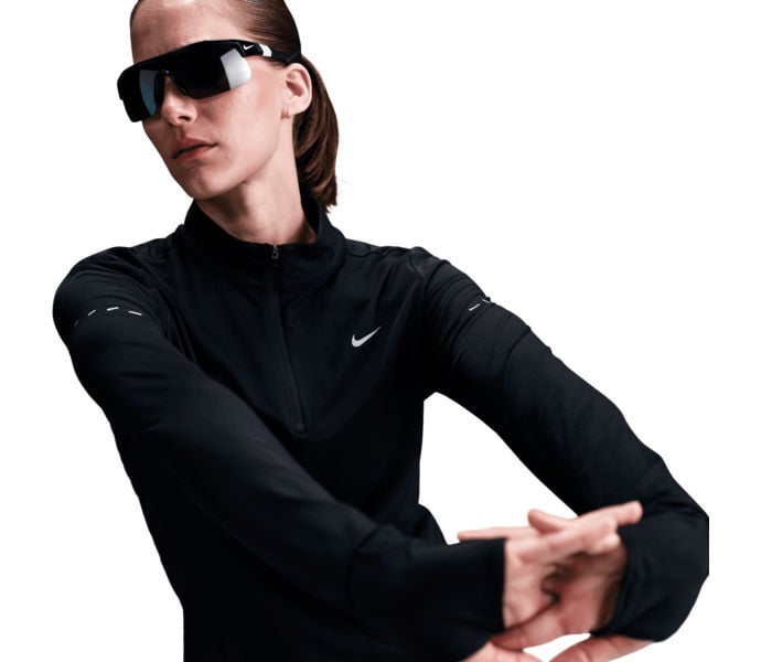 Nike DRI-FIT SWIFT HALF ZIP LÖPARTRÖJA Svart